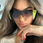 Rimless Personalized One-piece Sunglasses