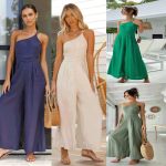New Solid Color Loose Wide-leg Cotton And Linen Jumpsuit