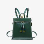 Ladies Large Capacity Cowhide Schoolbag