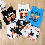 Boys' Summer Sportswear Two-piece Set Vest Shorts Set