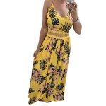 Ladies Fashion Sling Lace Printed Dress