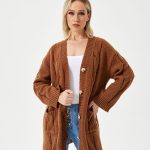Women's Warm Long Casual Cardigan Sweater