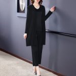Three-piece Set Of Plus Size Loose Fashion Mother Showing Thin Temperament