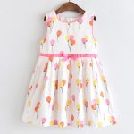 Girls' round neck sleeveless vest skirt