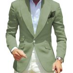 Men's Pure Color Suit Jacket Simple Temperament