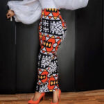 High Waist Large Size Slim Geometric Print Split Split Casual All-Match Bag Hips Women'S Skirt Skirt